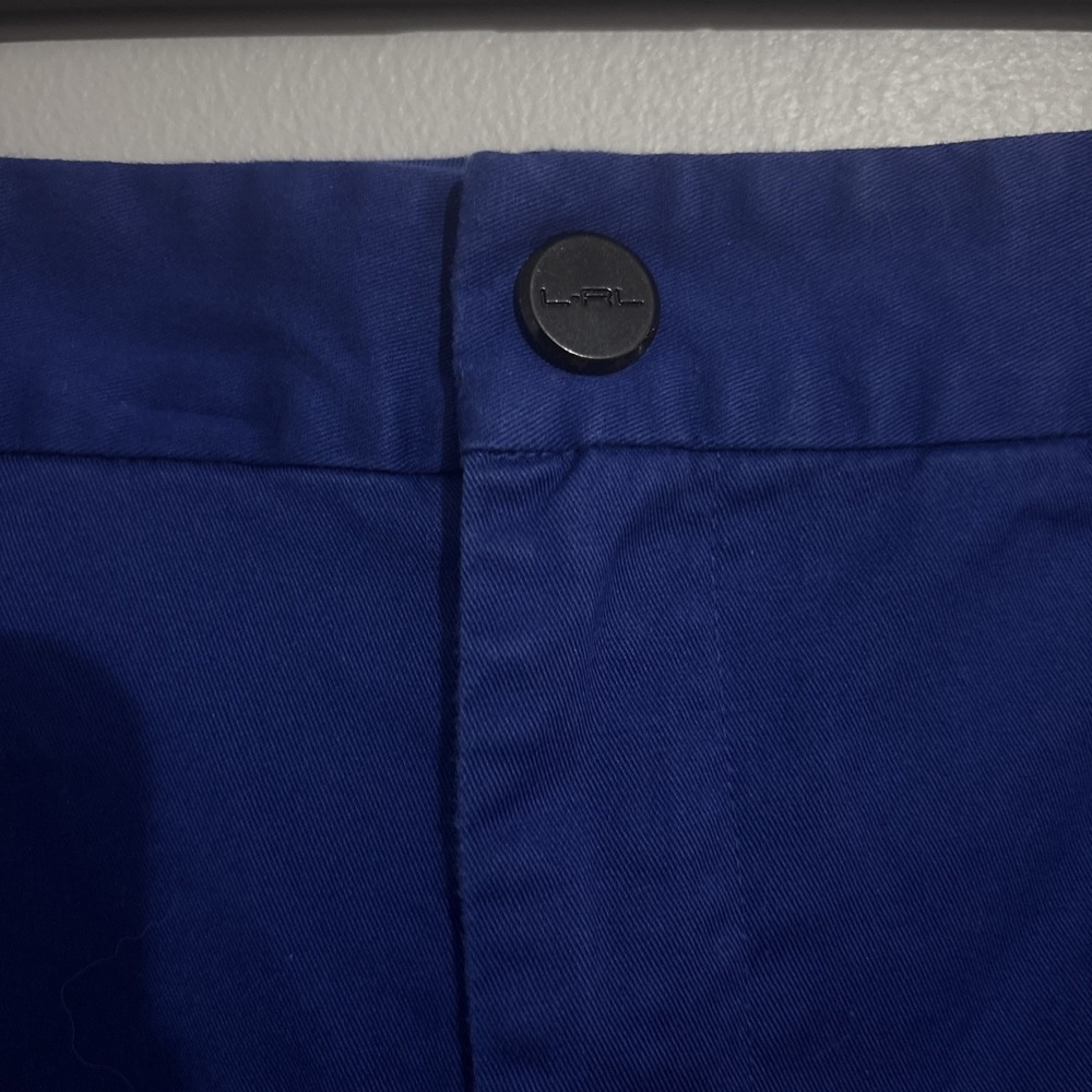 Polo Golf Ralph Lauren Knee Shorts Womens 10 Blue  Stretch Side Ladies‎ - Picture 2 of 6